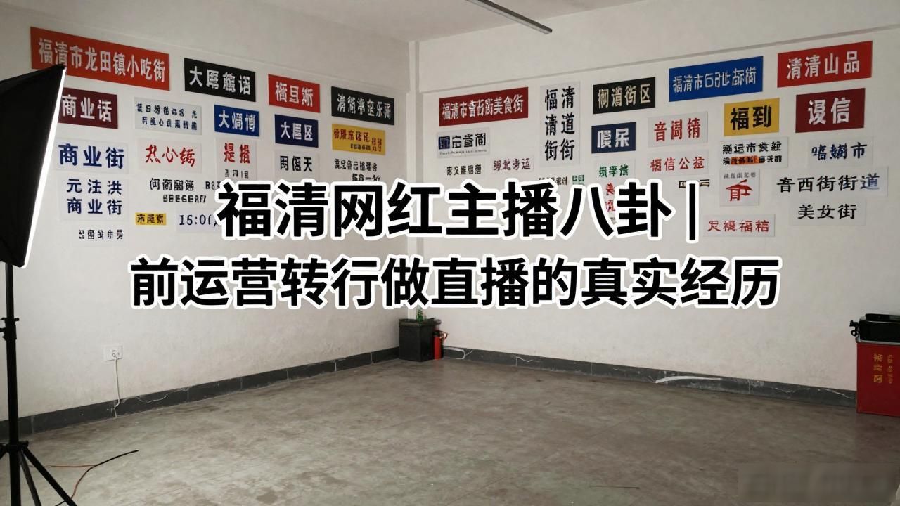 福清网红主播八卦｜前运营转行做直播的真实经历